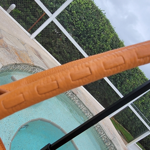 Lodis Texas Leather Sutton Tote/crossbody In Nectarine - Picture 10 of 16